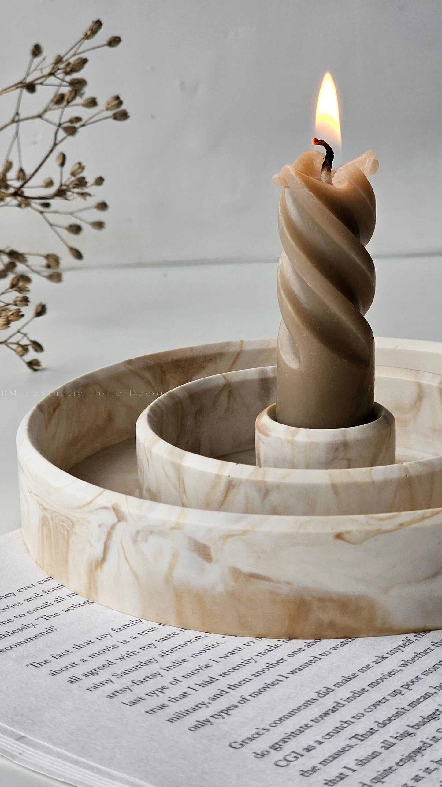 Round Modern Candlestick Holder