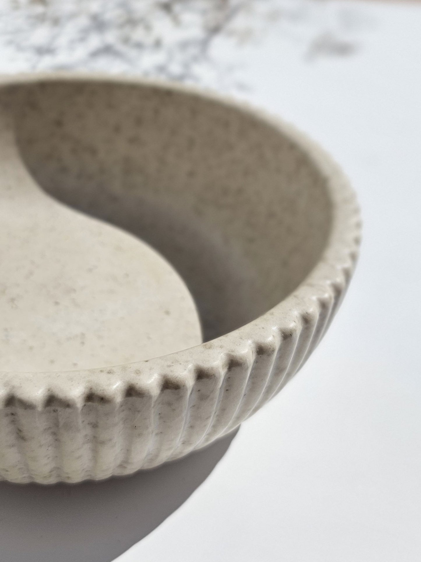 Decorative Ribbed Bowl