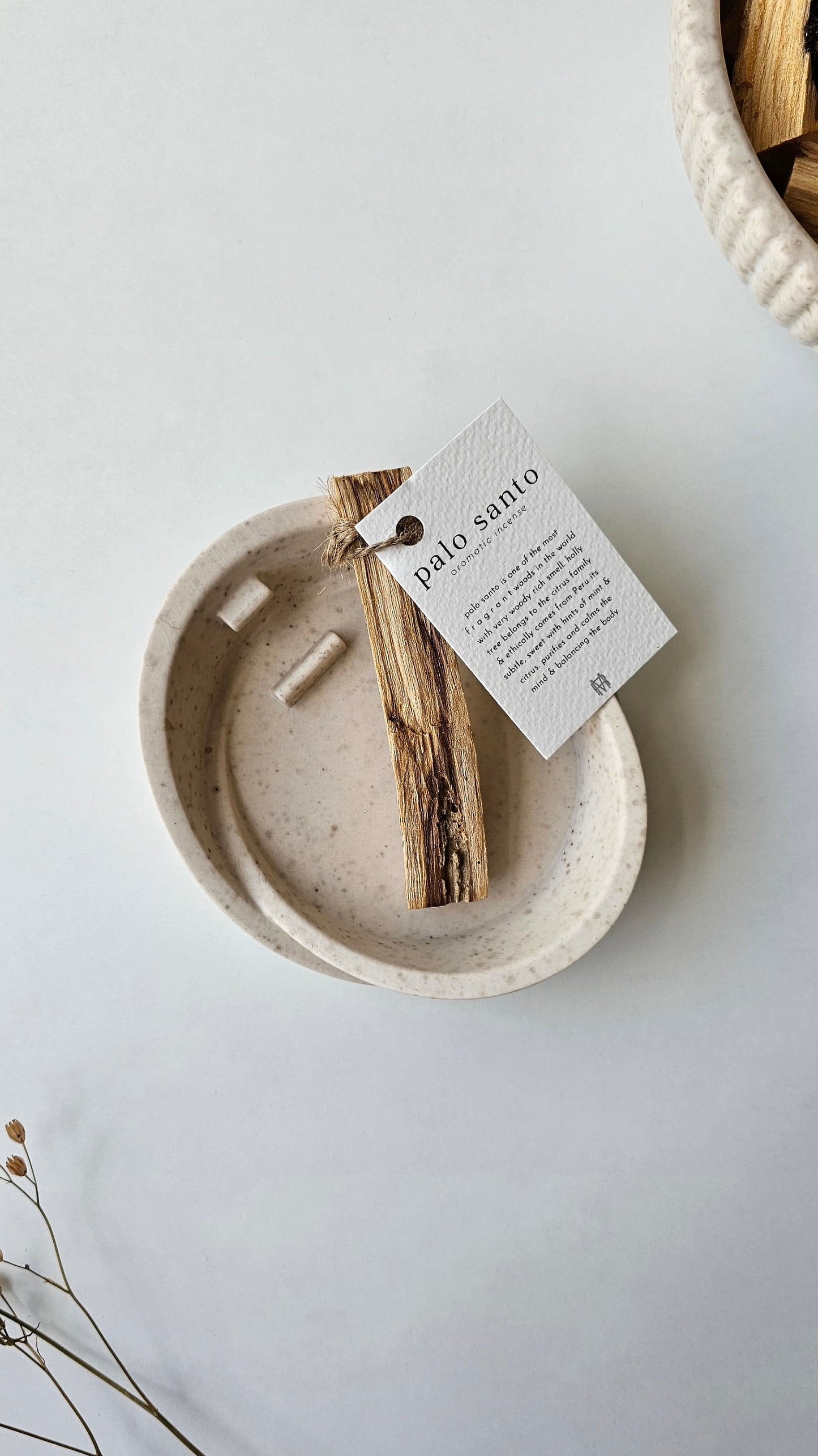 Shaped Smudge Burner Dish Palo Santo Holder